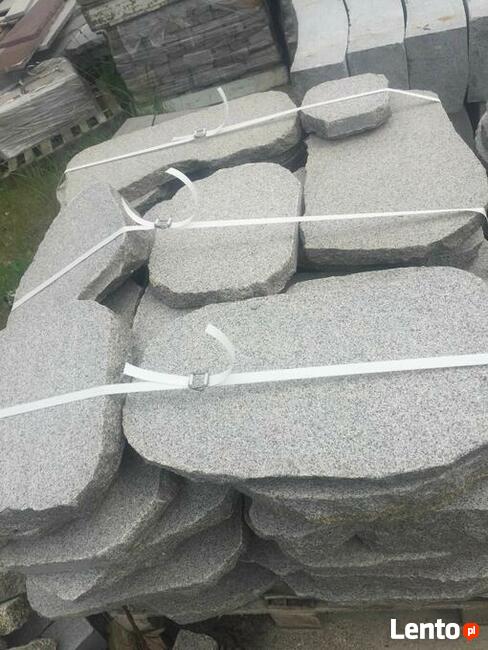 Granitowe oflisy cięte płomieniowane grub.3-10cm
