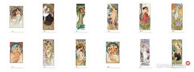 13 plakatów Alfons Mucha malarstwo reprodukcje obrazy