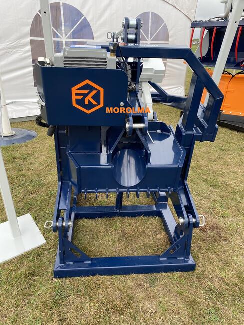 Pług leśny aktywny do lasu KOŁASZEWSKI z hydromotorem pogłęb