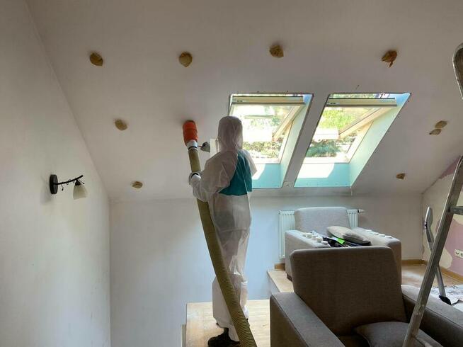 Ocieplanie poddasza stropów pianką PUR Wełna Celuloza