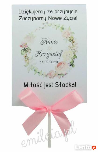 Podziękowania dla gości ... Ślub Komunia Chrzest Urodziny