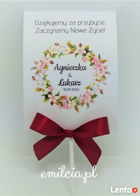 Podziękowania dla gości ... Ślub Komunia Chrzest Urodziny