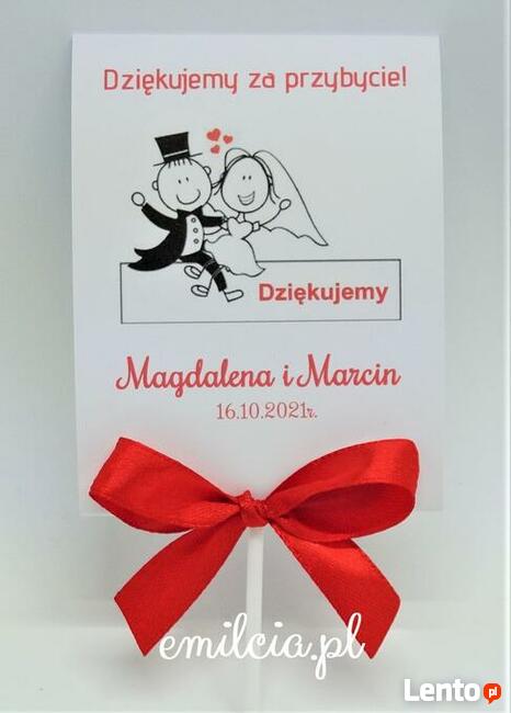 Podziękowania dla gości ... Ślub Komunia Chrzest Urodziny