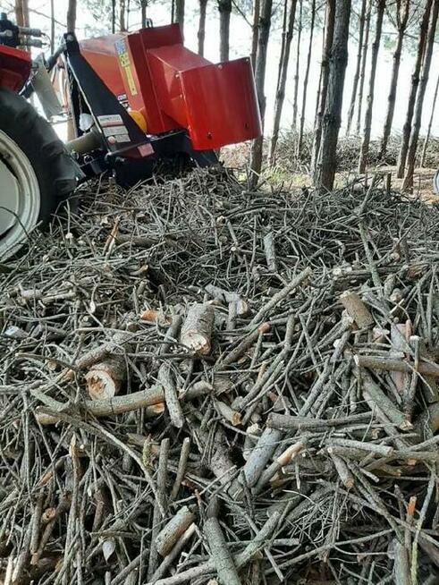 Drewno cięte przez rębak
