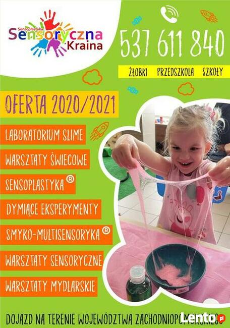 Sensoryczna Kraina warsztaty dla dzieci Szczecin