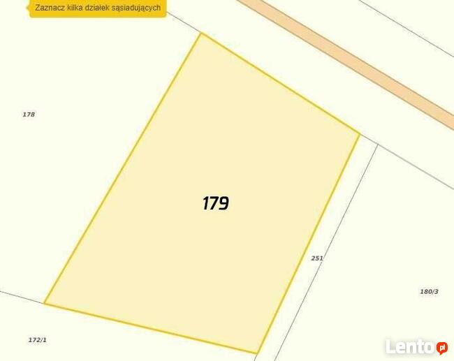 Działka pod zabudowę usługowo-produkcyjnąw m. Radomicko