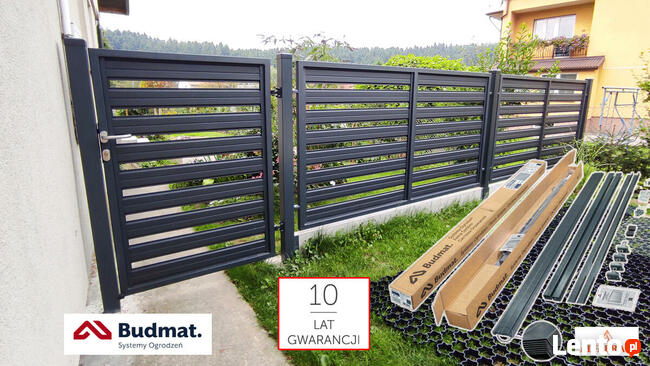 Tanie ogrodzenie metalowe FORTE FO-01, samodzielny montaż