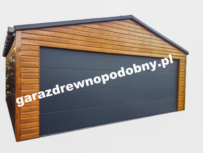 Garaż Blaszany Drewnopodobny 6x5