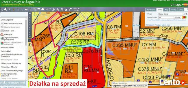 Działka rolno-budowlana Łąkta Górna gm. Żegocina