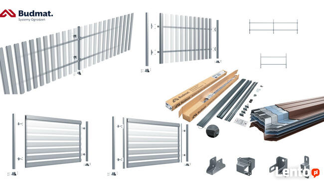 Tanie ogrodzenie metalowe SPAZIO SP-01, samodzielny montaż