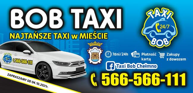 Bob Taxi Chełmno, Świecie.Laskowice. Osie, Bukowiec Gruczno