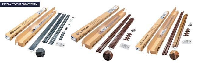 Tanie ogrodzenie metalowe SICURO SI-02, samodzielny montaż