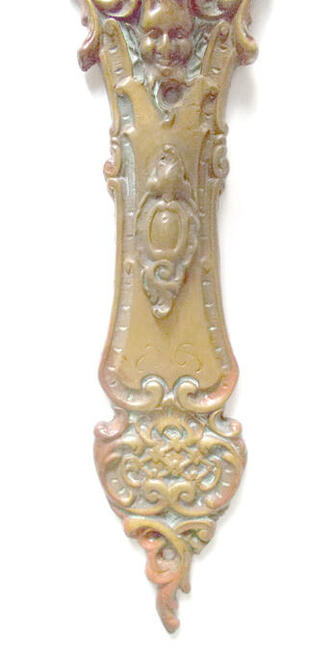 retro gałka z mosiądzu