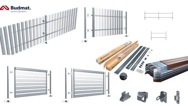 Tanie ogrodzenie metalowe SICURO SI-02, samodzielny montaż