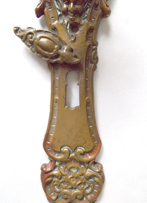 retro gałka z mosiądzu