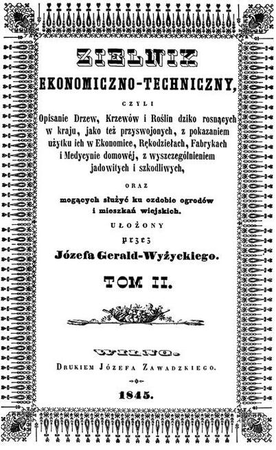 Józef Gerald Wyżycki - ZIELNIK Ekonomiczno Techniczny T1 T2