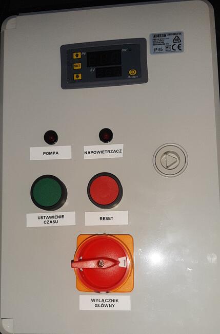 Szafa sterownicza do bezzapachowego oczyszczania ścieków