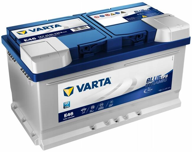 Akumulator 75Ah 730A VARTA Blue EFB START&STOP E46