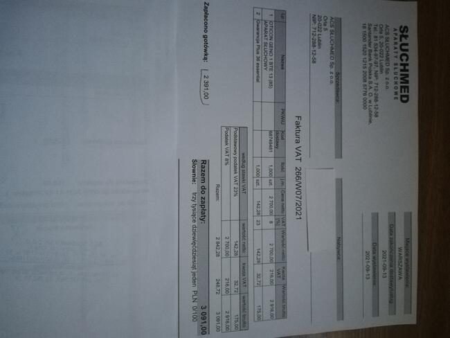 Sprzedam aparat słuchowy OTICON GENO 1 BTE 13