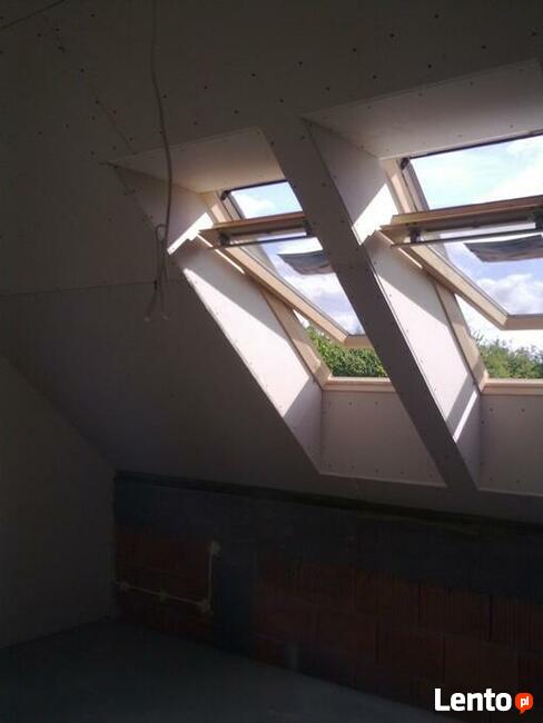 Sufity podwieszane, ścianki z karton-gipsu.