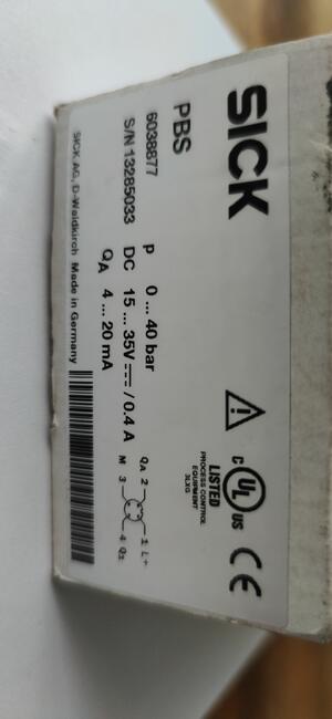 Sygnalizator ciśnienia SICK PBS 6038877 0-40 bar