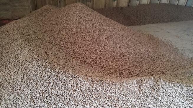 Operator i pracownik linii produkcji pelletu