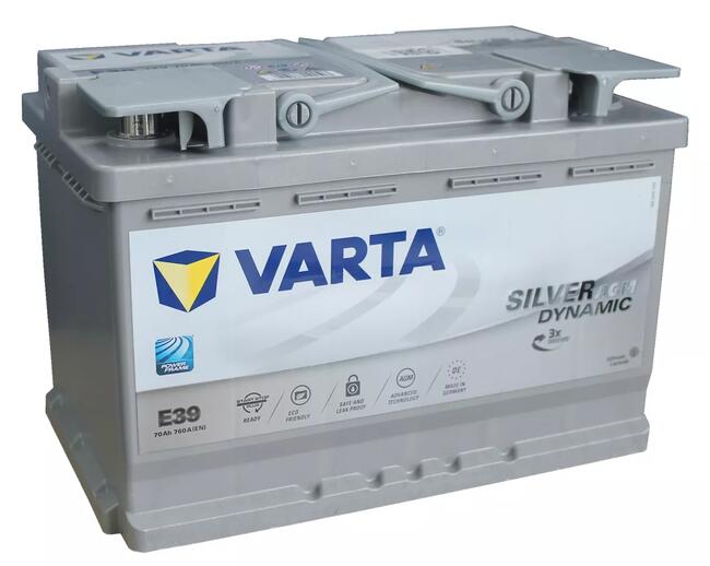 Akumulator VARTA Silver Dynamic AGM A7 E39 70Ah 760A