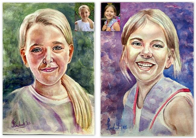 Portret/Karykatura/Obraz na żywo i ze zdjęcia