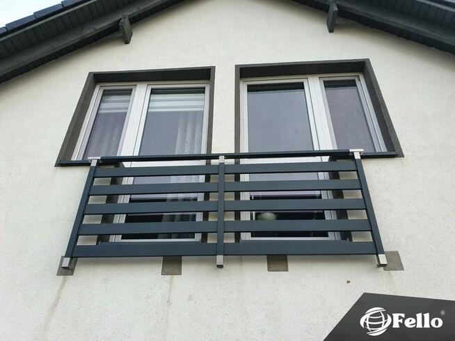 Balkon francuski portfenetr rzygownik CLASSIC montaż alumini