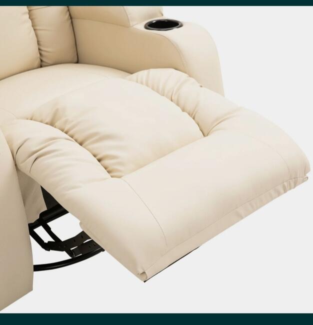 Fotel z masażem z funkcją podgrzewania i kołysania