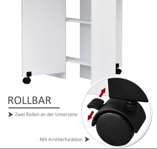 Stół składany kuchenny biały