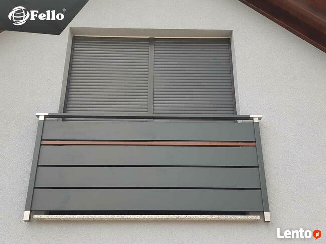 Balustrada SOLID Barierka Nowoczesna taras balkon montaż