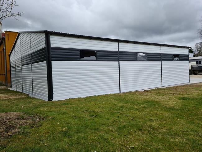 Garaż blaszany trzystanowiskowy 10x12 m blaszak hala wiata