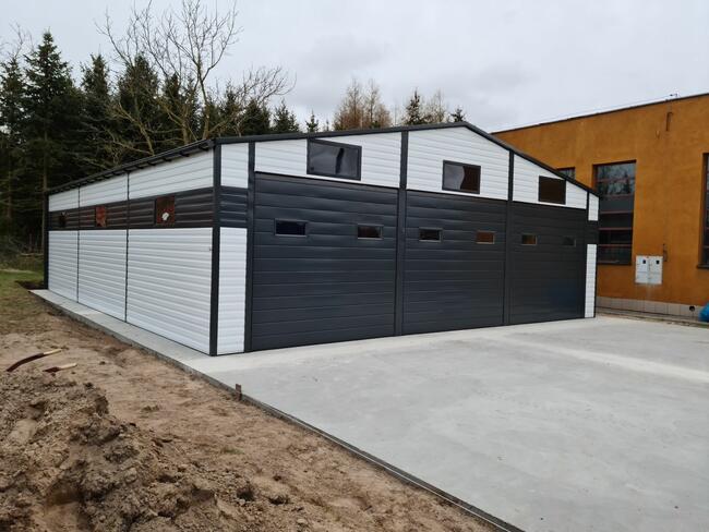 Garaż blaszany trzystanowiskowy 10x12 m blaszak hala wiata
