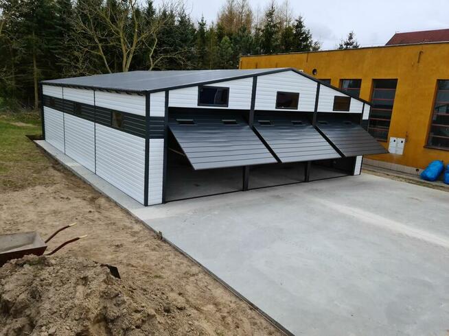 Garaż blaszany trzystanowiskowy 10x12 m blaszak hala wiata