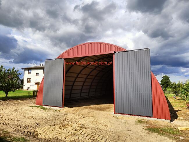 Hala Łukowa stalowa 10x15m wiata hangar garaż konstrukcja