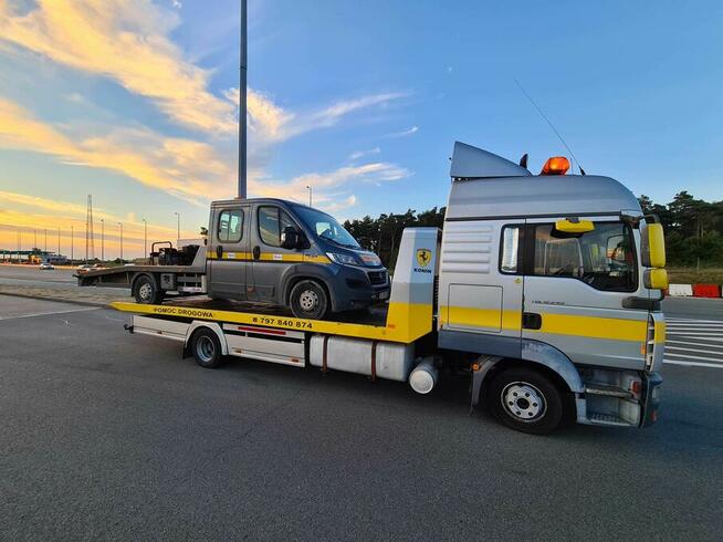 POMOC DROGOWA Holowanie Transport Laweta AUTOLAWETA KONIN