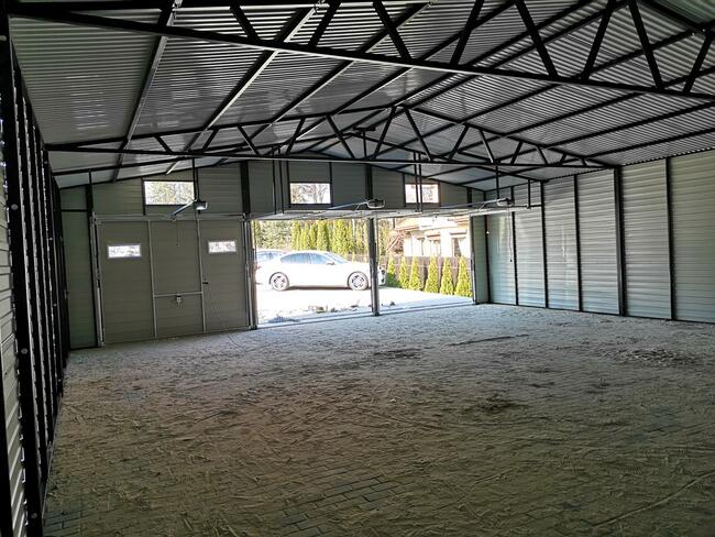 Garaż blaszany trzystanowiskowy 10x12 m blaszak hala wiata