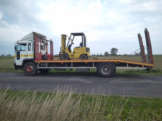 Transport maszyn rolniczych, laweta do 10 ton