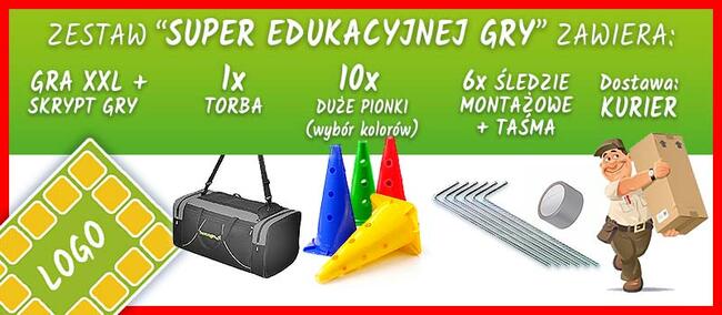 GRA DZIECI BEZPIECZNE z POLICJĄ - edu gra XXL do skakania