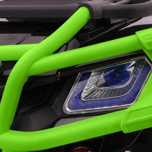 Quad Terenowy XL ATV, 24V do 45 kg Czarno Zielony
