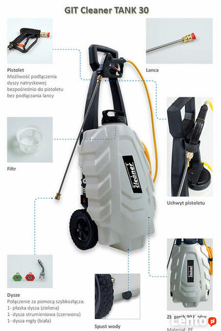 Myjka Akumulatorowa GIT CLEANER do czyszczenia klimatyzacji