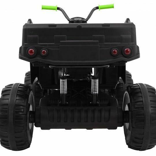 Quad Terenowy XL ATV, 24V do 45 kg Czarno Zielony