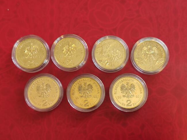 2002r. Kompletny rocznik 7 monet 2zł GN