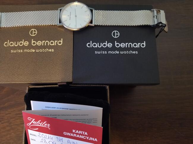 Zegarek CLAUDE BERNARD Slim Line 20214 3M AIN Swiss made wat