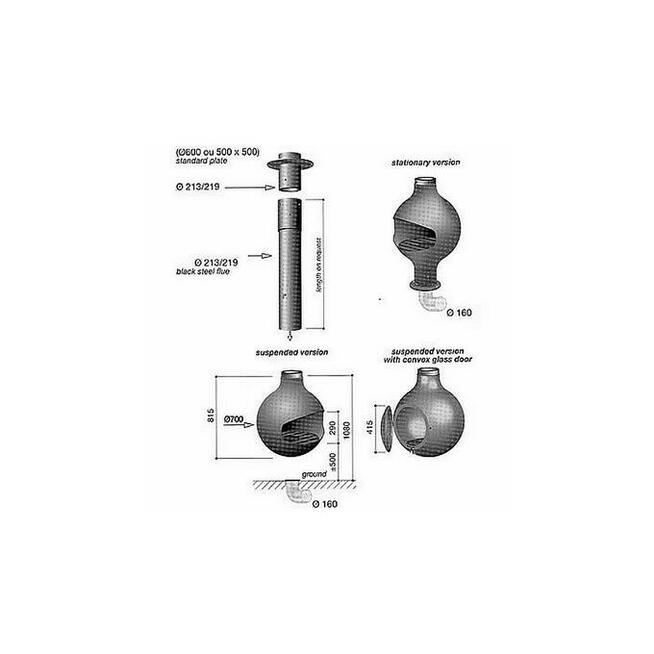 Ekskluzywny kominek FOCUS model BATHYSCAFOCUS HUBLOT