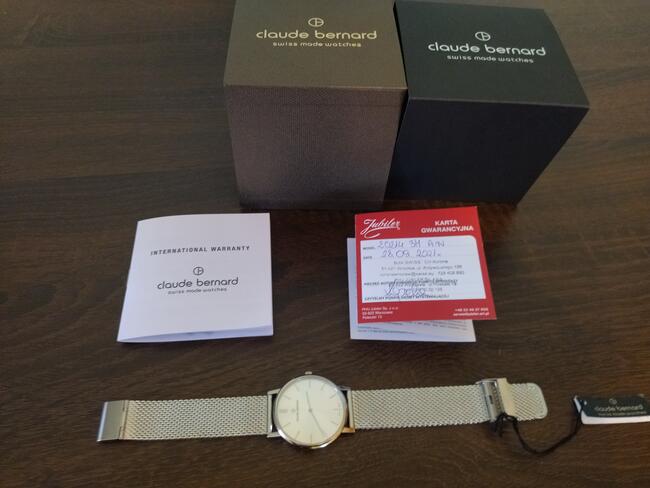 Zegarek CLAUDE BERNARD Slim Line 20214 3M AIN Swiss made wat