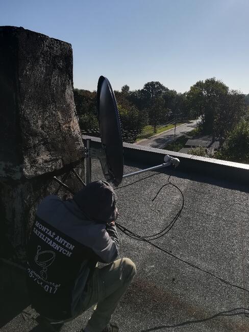 Montaż anten satelitarnych naziemnych telewizora na ścianie