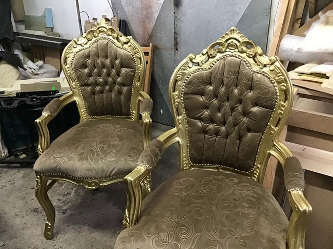 Renowacja mebli stylowych tapicerowanych i drewnianych.