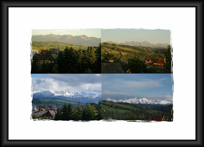 Pokoje w górach - widok na Tatry